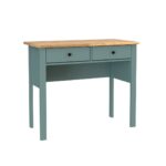 САГА, стол туалетный, 2 ящика, 92х45 см, бирюзовый/ясень