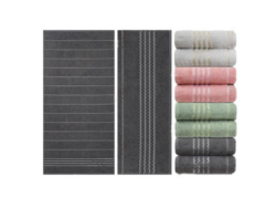 ЗИГЗАГ, полотенце махровое, 70х140 см, хлопок, 360гр/м, темно-розовый