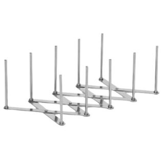 СТАНДАРТ, держатель для крышек, сковород, тарелок, раздвижной, 4 деления, нержавеющая сталь
