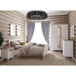 САГА, тумба прикроватная, 1 ящик, 51х41х62 см, белый/ясень