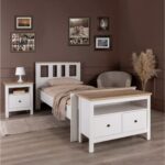 САГА, тумба прикроватная, 1 ящик, 51х41х62 см, белый/ясень