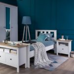 САГА, тумба прикроватная, 1 ящик, 51х41х62 см, белый/ясень