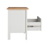 САГА, тумба прикроватная, 1 ящик, 51х41х62 см, белый/ясень
