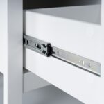 САГА, тумба прикроватная, 1 ящик, 51х41х62 см, белый/ясень