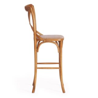 ВИЕННА, барный стул из массива вяза, цвет груша/натуральный
