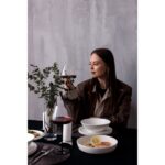 ЛА ПАЛЛА, набор фарфоровой посуды на 2 персоны, 7 предметов, белый