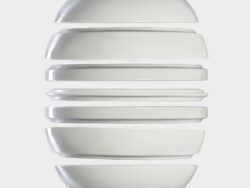 ЛА ПАЛЛА, набор фарфоровой посуды на 2 персоны, 7 предметов, белый