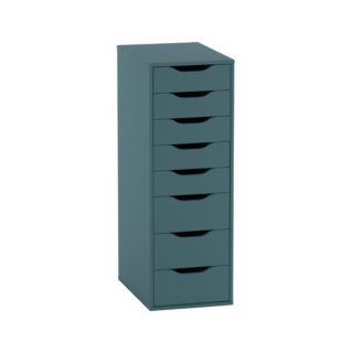 ИНГАР, тумба с 8 ящиками, бирюзовый, М