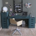 ИНГАР, тумба с 8 ящиками, бирюзовый, М