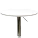 ЭЙМС T-2, стол барный, газлифт, высота 70-90см, белый