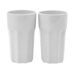 КЛАССИКА, набор стаканов, 2 шт, 500 мл, керамика, белый