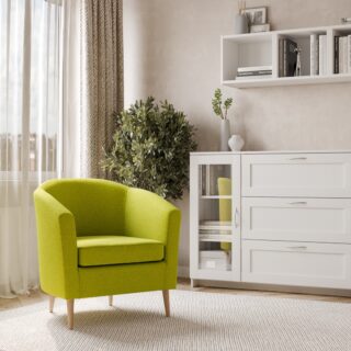 ТУННЕ, кресло для отдыха, рогожка, лаймовый