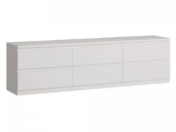 КАСТОР, тумба, 6 ящиков, 195х40х54 см, белый, М2