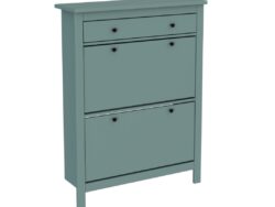 САГА, тумба для обуви, 2 двери, 1 ящик, 92х122 см, бирюзовый