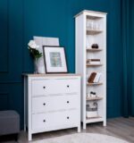 САГА, стеллаж, 50х42х215 см, белый/ясень, М2