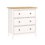 САГА, комод, 3 ящика, 92х101 см, белый/ясень, М2
