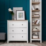 САГА, комод, 3 ящика, 92х101 см, белый/ясень, М2