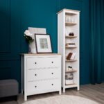 САГА, комод, 3 ящика, 92х101 см, белый/ясень, М2