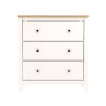 САГА, комод, 3 ящика, 92х101 см, белый/ясень, М2