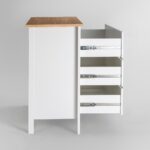 САГА, комод, 3 ящика, 92х101 см, белый/ясень, М2