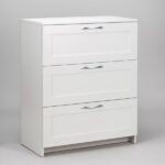 СИРИУС, комод, 3 ящика, 78х41х95 см, белый, М