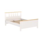 САГА, кровать двуспальная, 140х200 см, белый/ясень, М3