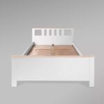 САГА, кровать двуспальная, 140х200 см, белый/ясень, М3