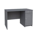 КАСТОР, стол письменный, 1 ящик, 116х65 см, серый, М2
