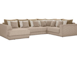 МЭДИСОН П-образный, угловой диван-кровать, угол слева, мокко, М9