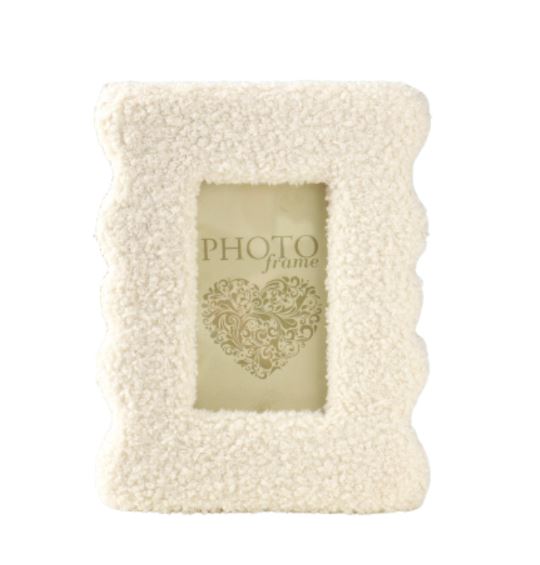 ПЛЮШ, фоторамка, 9х14 см, молочный