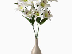 СМИККА, цветы искусственные, 90 см, белые лилии