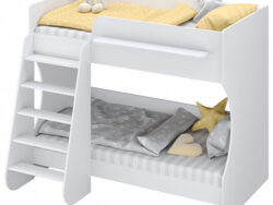КИДС ДРИМ 1500, кровать двухъярусная детская, 160х80 см, белый