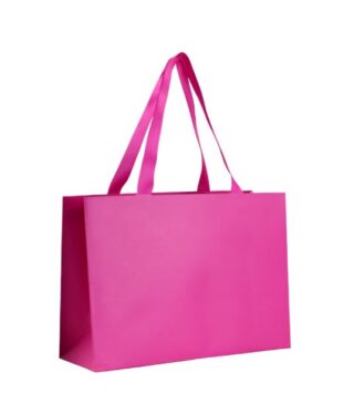 ГИФТ, пакет подарочный горизонтальный, ламинированный, 28х20х10 см, фуксия