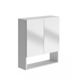 СТАНДАРТ, шкафчик с зеркалом, навесной, 60х76х20 см, белый