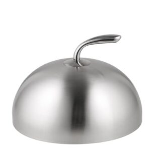 СТАЛЬ, крышка-клош, круглый, 26 см, нерж.сталь, серебристый