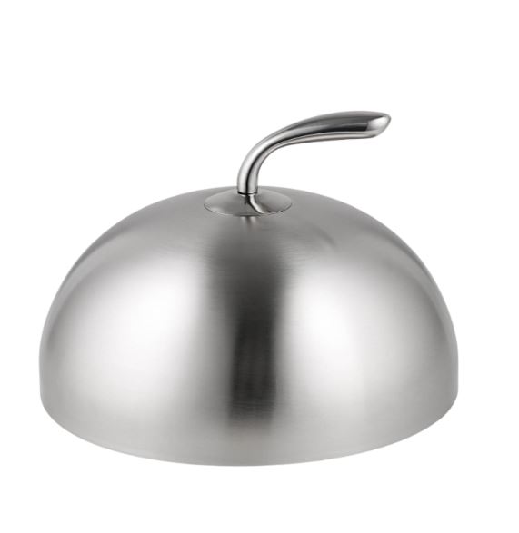 СТАЛЬ, крышка-клош, круглый, 26 см, нерж.сталь, серебристый