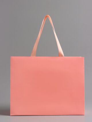 ГИФТ, пакет подарочный горизонтальный, 32х25х11 см, коралловый