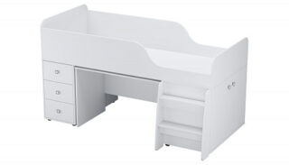 КИДС СИМПЛ 4500, кровать-чердак детский со столом, 90х200 см, М4