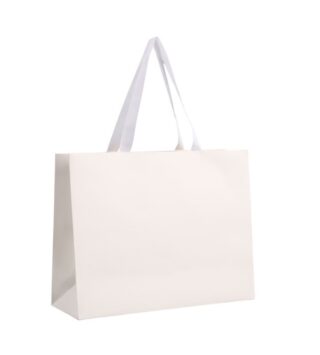 ГИФТ, пакет подарочный горизонтальный, 32х25х11 см, белый