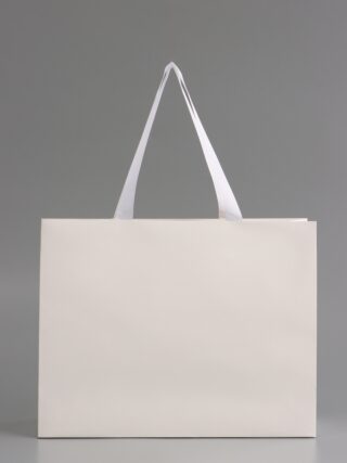 ГИФТ, пакет подарочный горизонтальный, 32х25х11 см, белый