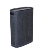 ЛЁН, корзина для белья с крышкой, 45 л, 43х20х60 см, графит