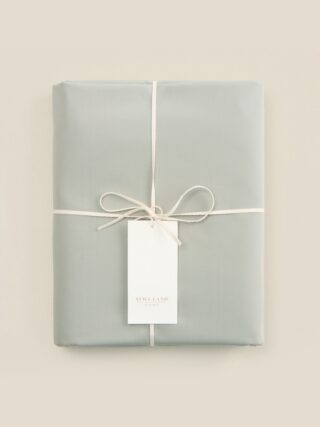 ХОУМ, простыня на резинке, 160х200+30 см, перкаль, оливковый