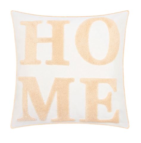 БОХО, наволочка декоративная, 45×45 см, бежевый