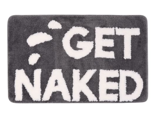 ТРЕНД, коврик для дома, 50х80 см, текст/темно-серый