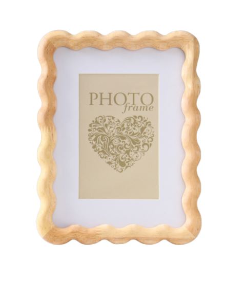 ВОЛНА, фоторамка, паспарту, 10х15 см, дерево