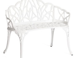 ШТРАУС, скамья садовая, металл, черный