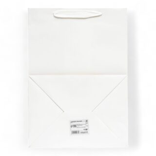 ГИФТ, пакет подарочный с окном, крафт, 35х25х18 см, белый