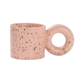 БУБЛИК,  кружка керамическая, 300 мл, розовый