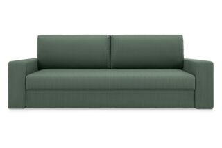ТОЛЕДО, диван-кровать, прямой, велюр страйп, зеленый, М3