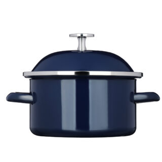 НОЭМИ, кастрюля эмалированная, 1,6 л, индукция, синий